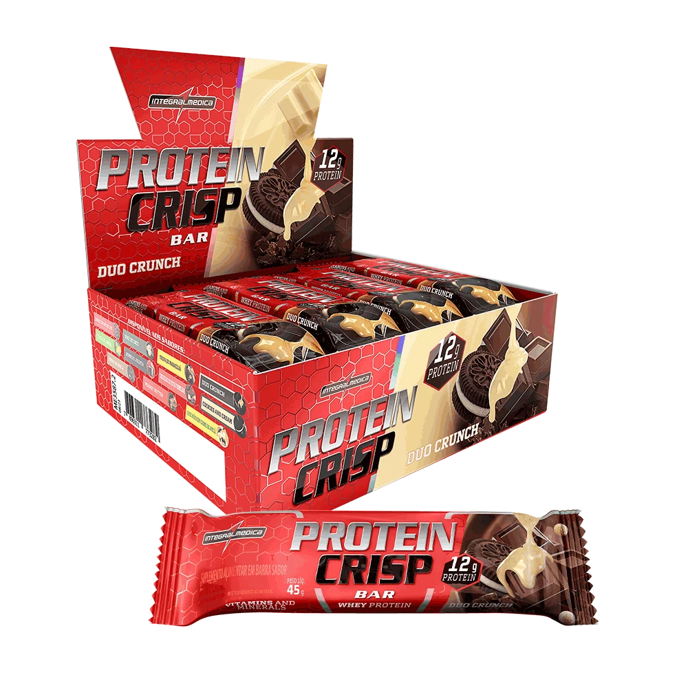 Protein Crisp Bar Integralmédica Duo Crunch / Caixa 12 Unidades