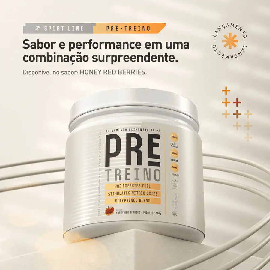 Pré-treino Sport Line Honey Red Berries — foto oficial TRUE
