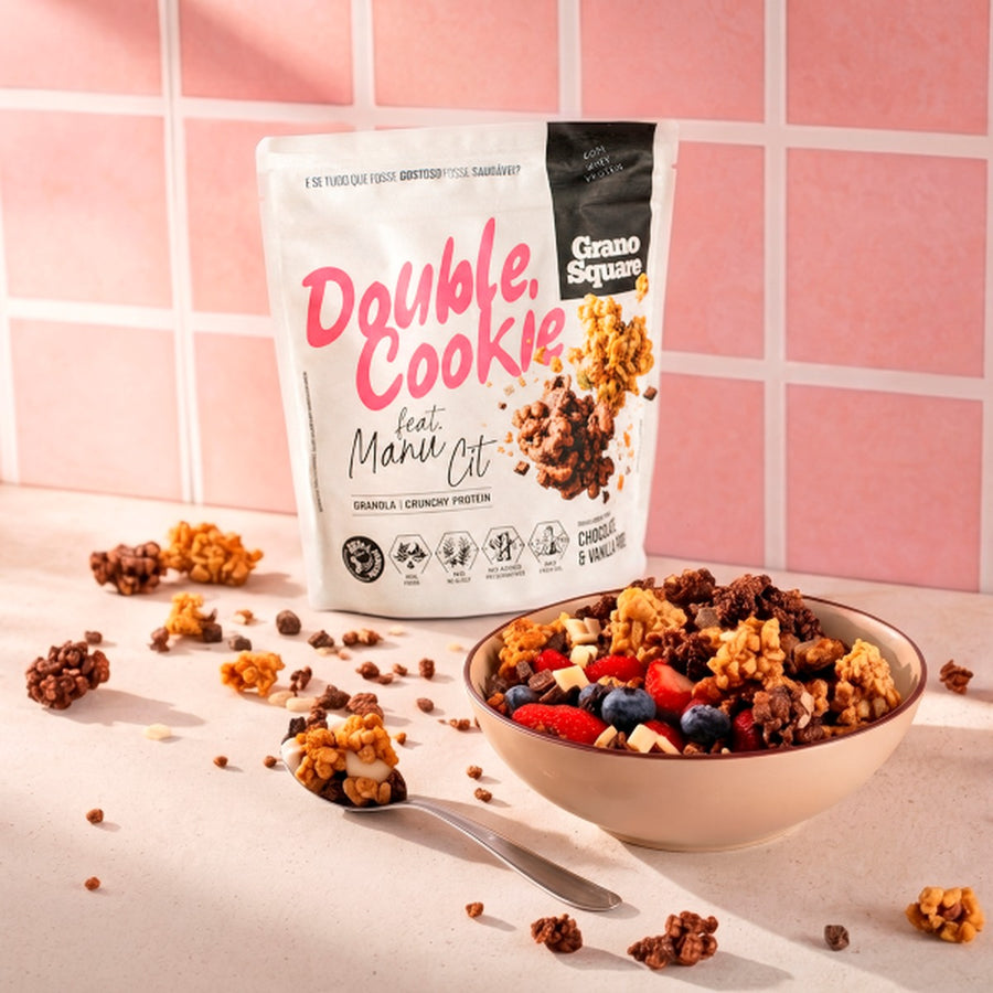 Granola Double Cookie Chocolate e Vanilla 180 g