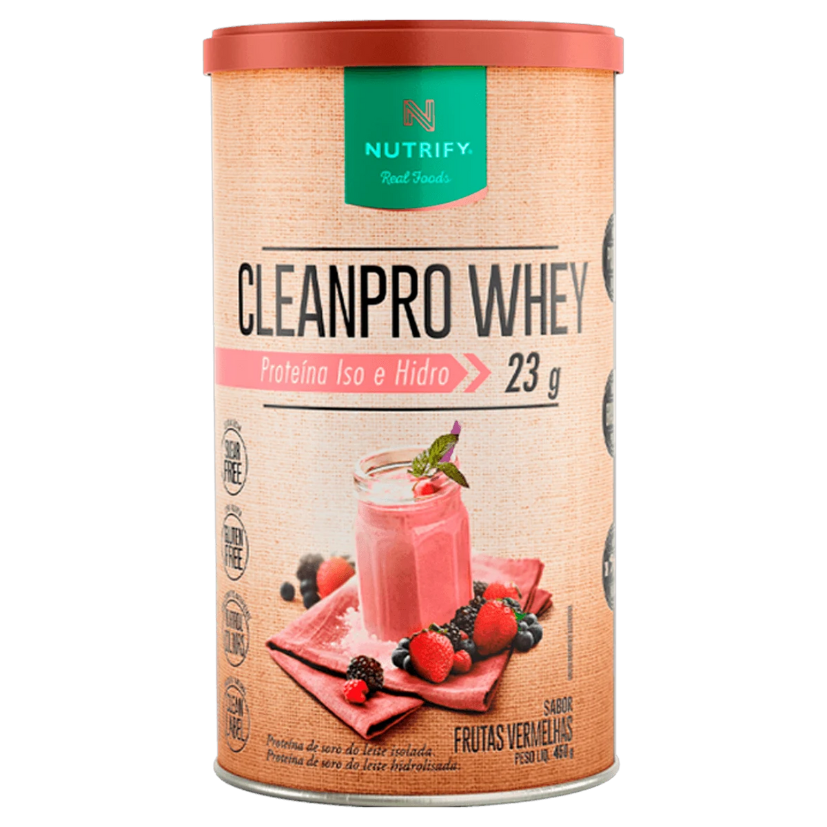CleanPro Whey Nutrify Frutas Vermelhas