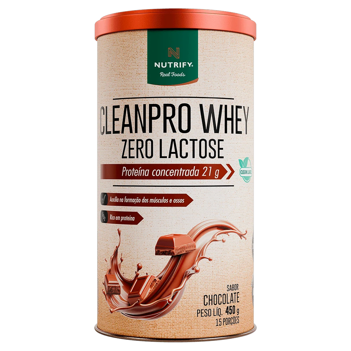 CleanPro Whey Zero Lactose Nutrify Chocolate