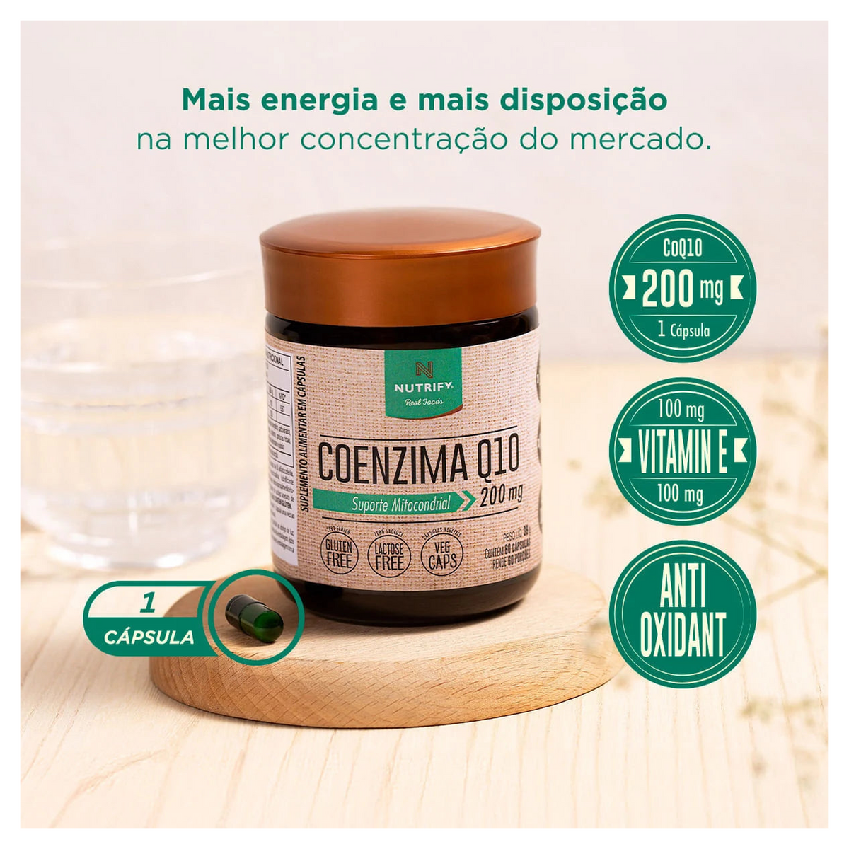 Coenzima Q10 200mg Nutrify
