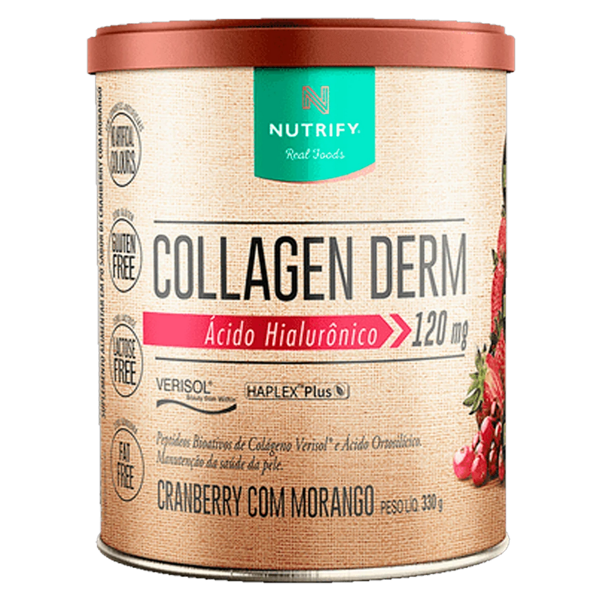 Collagen Derm Nutrify Cranberry com Morango