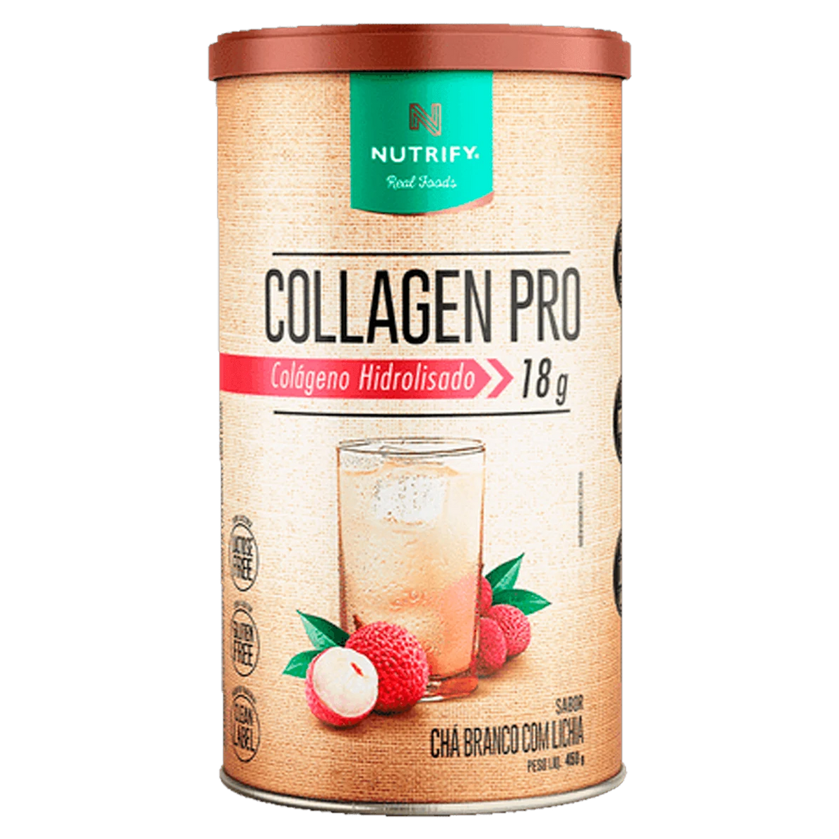 Collagen Pro Body Balance Nutrify Chá Branco com Lichia