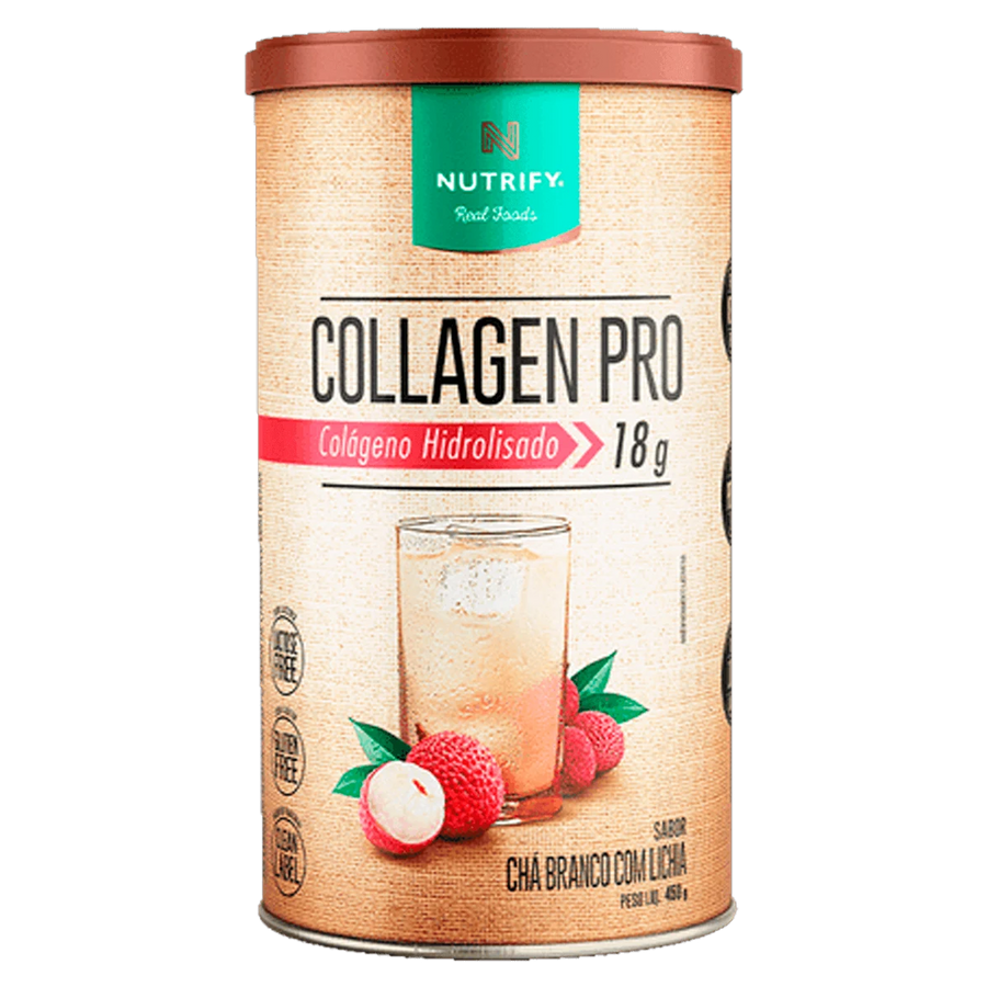 Collagen Pro Body Balance Nutrify Chá Branco com Lichia