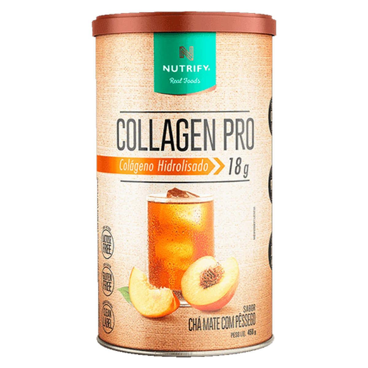 Collagen Pro Body Balance Nutrify Chá Mate com Pêssego