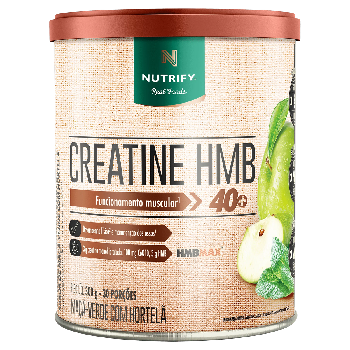 Creatine HMB Nutrify Maçã Verde com Hortelã