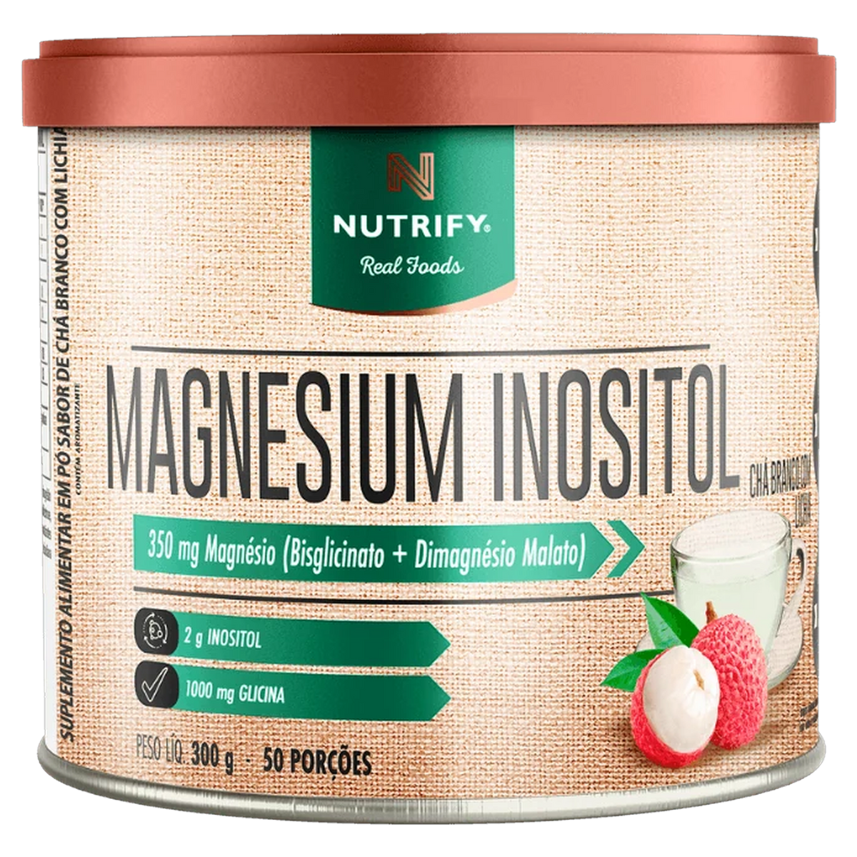 Magnesium Inositol Nutrify Chá Branco com Lichia