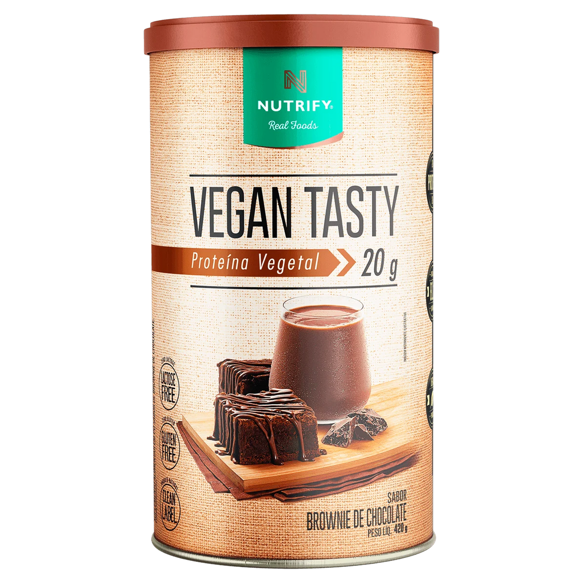 Vegan Tasty Nutrify Brownie de Chocolate