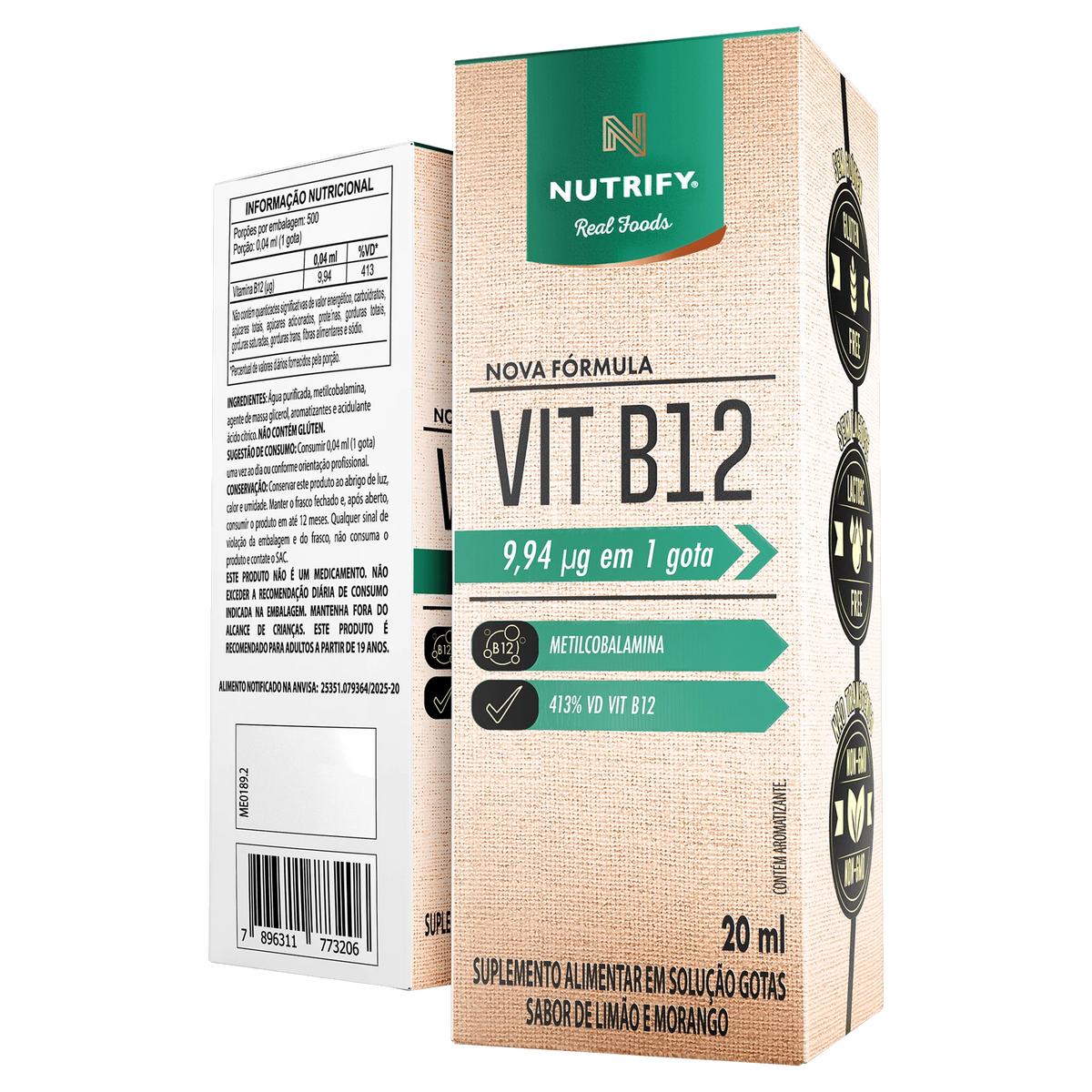 Vitamina B12 Líquida Nutrify