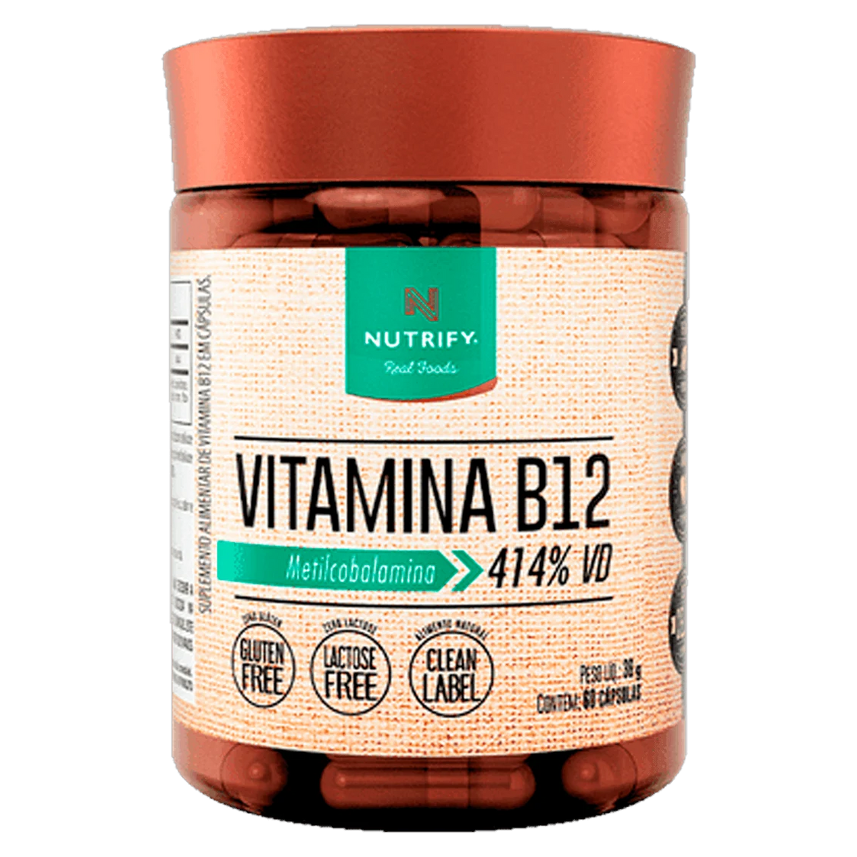 Vitamina B12 Nutrify 60 Cápsulas