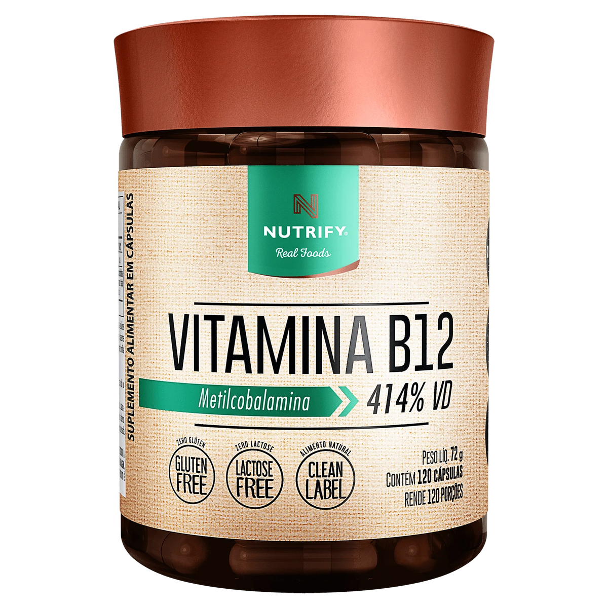 Vitamina B12 Nutrify 120 Cápsulas