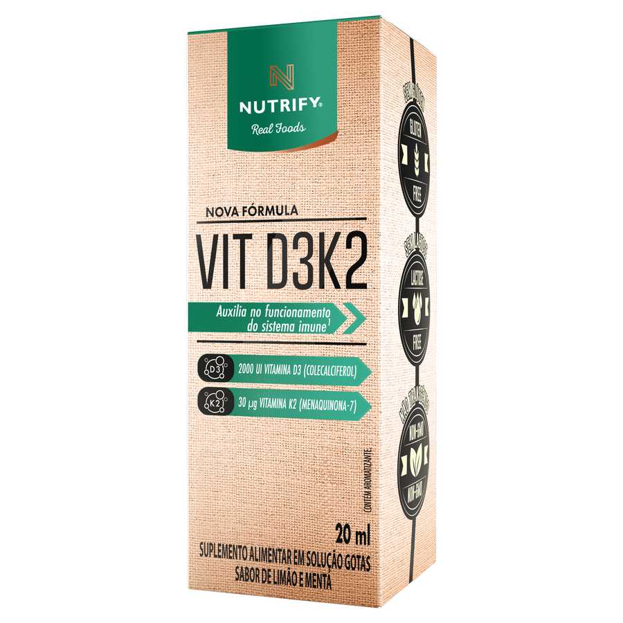 Vitamina D3 + K2 Líquida Nutrify