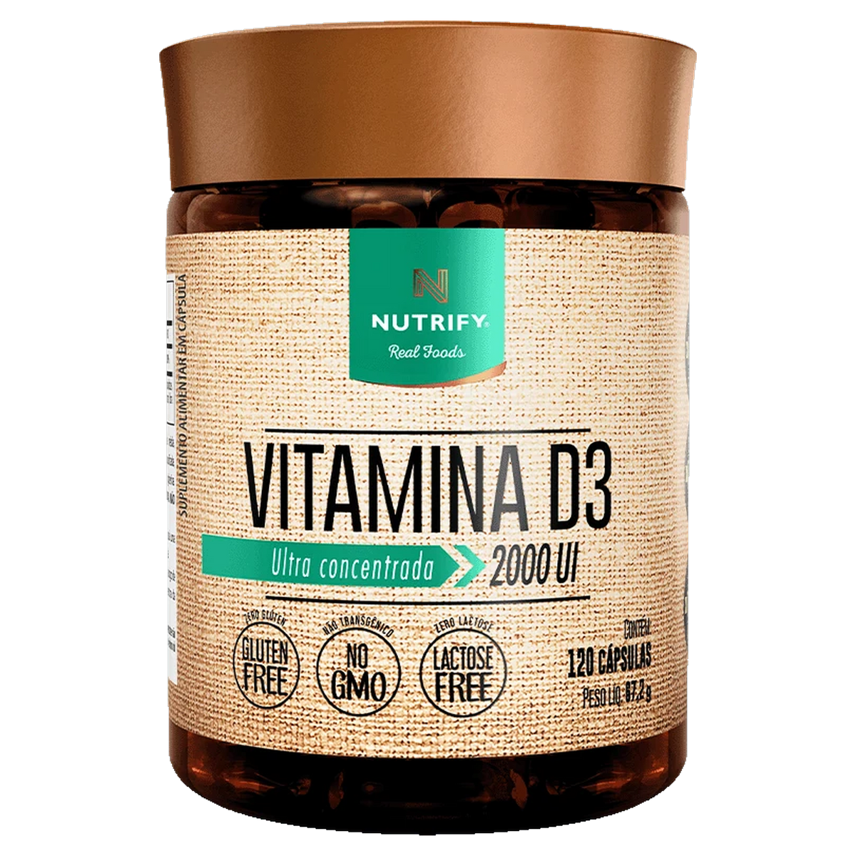 Vitamina D3 Nutrify 120 Cápsulas