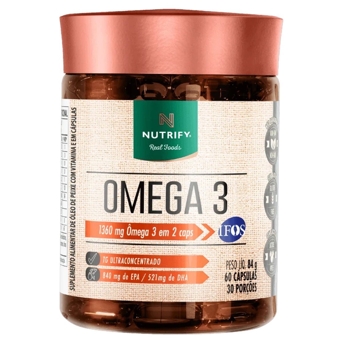 Ômega 3 Nutrify 60 Cápsulas