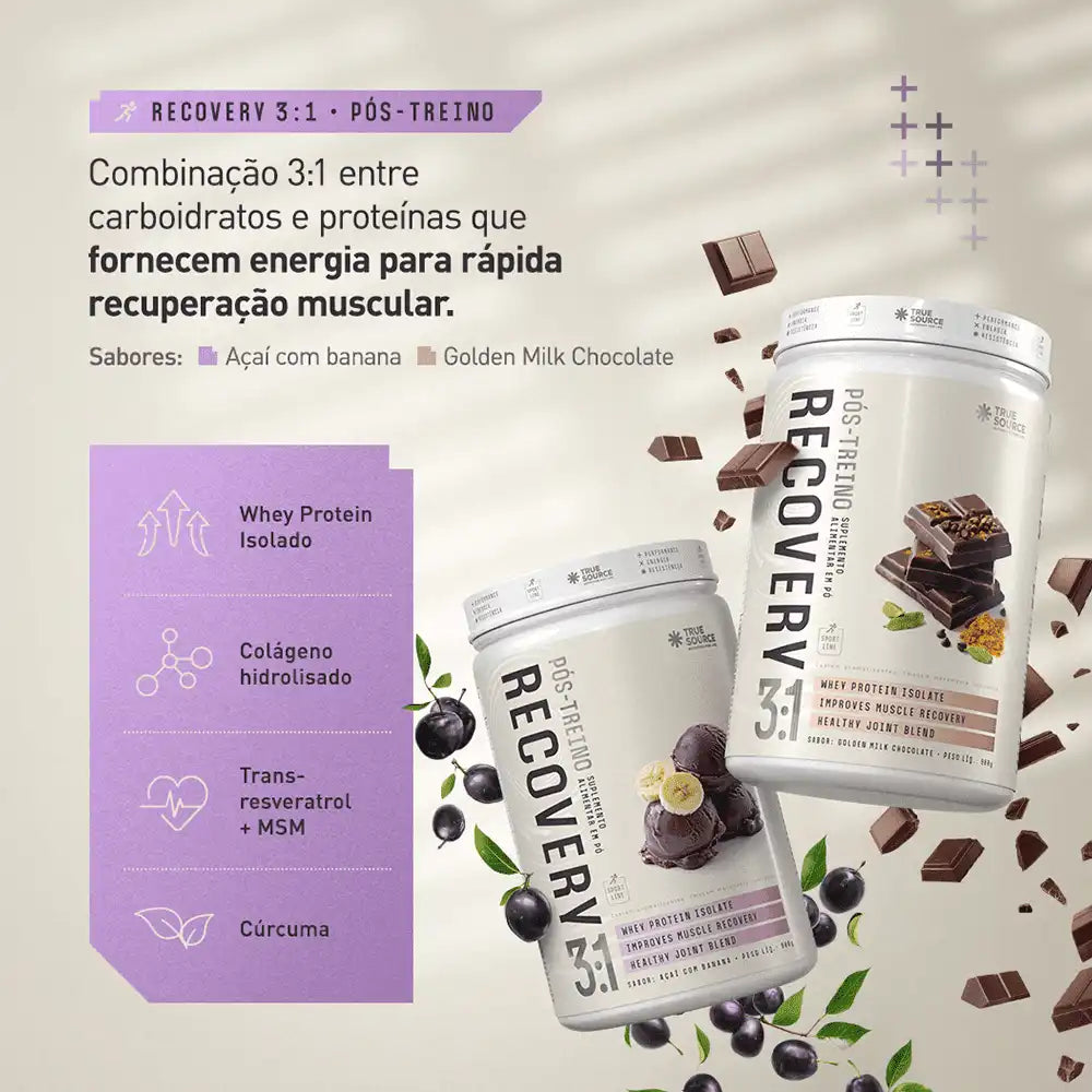 Pós-treino Recovery Sport Line — foto oficial TRUE