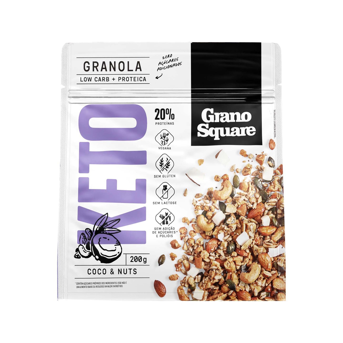 Granola KETO Coco e Nuts 200 g