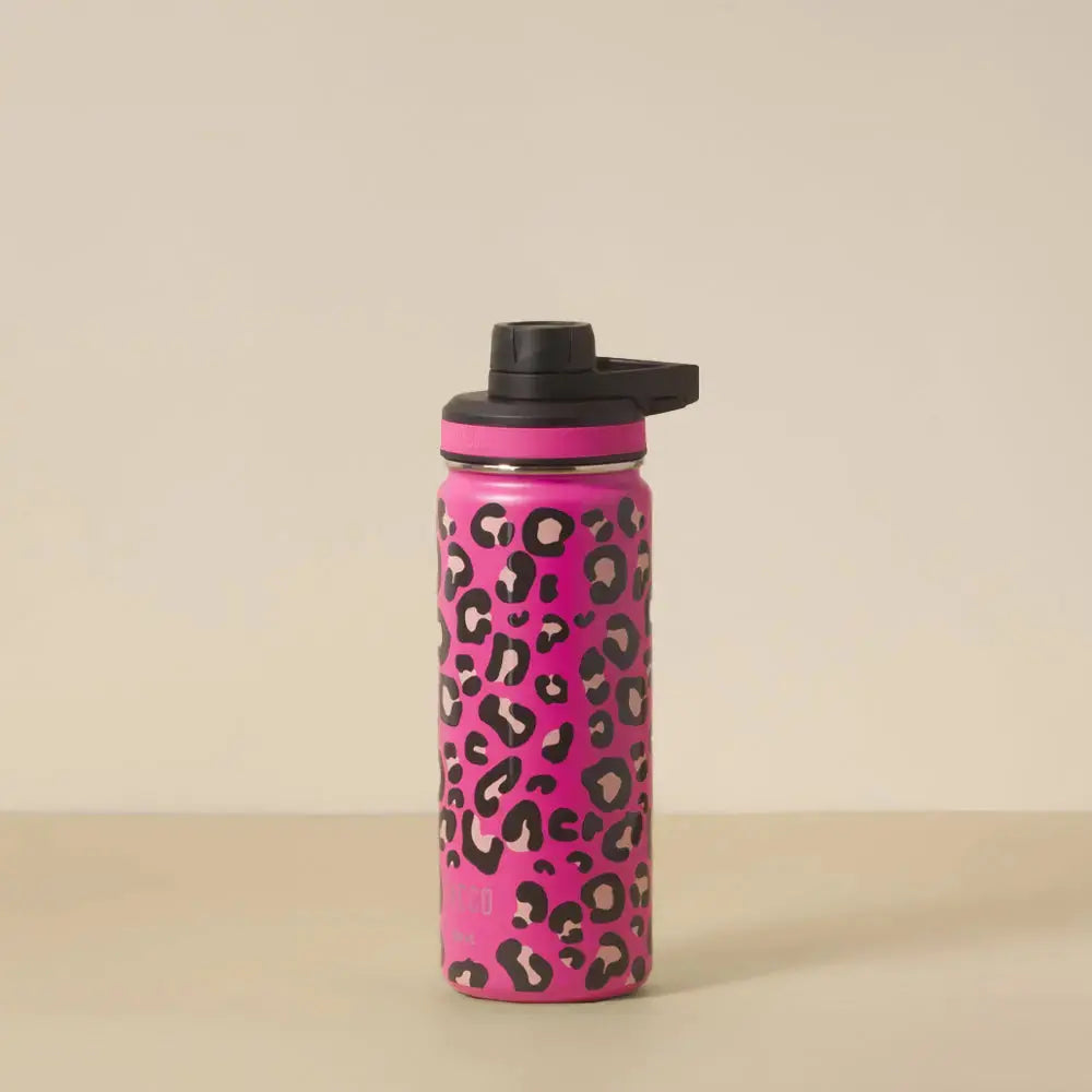 Garrafa Térmica Pacco Hydra V2 500 ml cor Leopard Pink