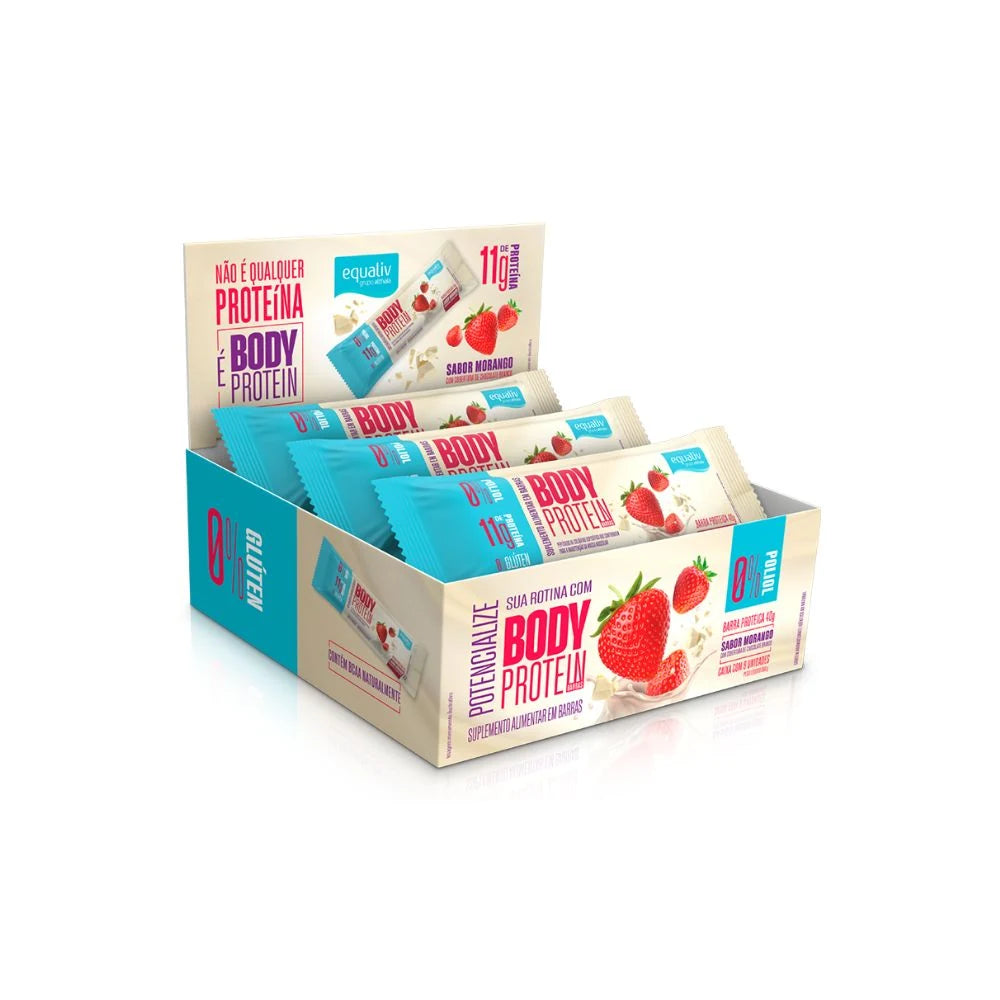Body Protein Barra — Morango — detalhe 1