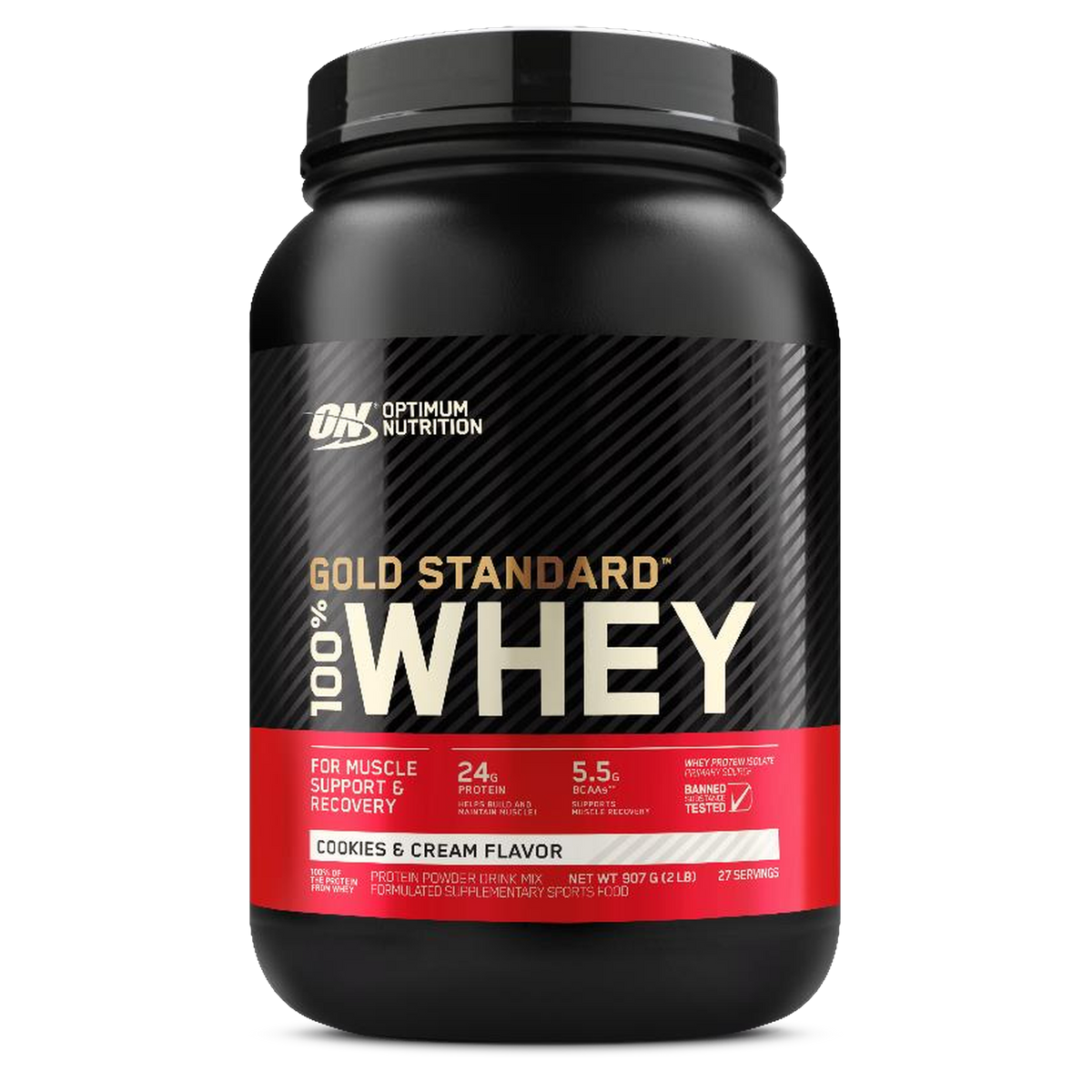 Gold Standard 100% Whey Cookies & Cream 907 g