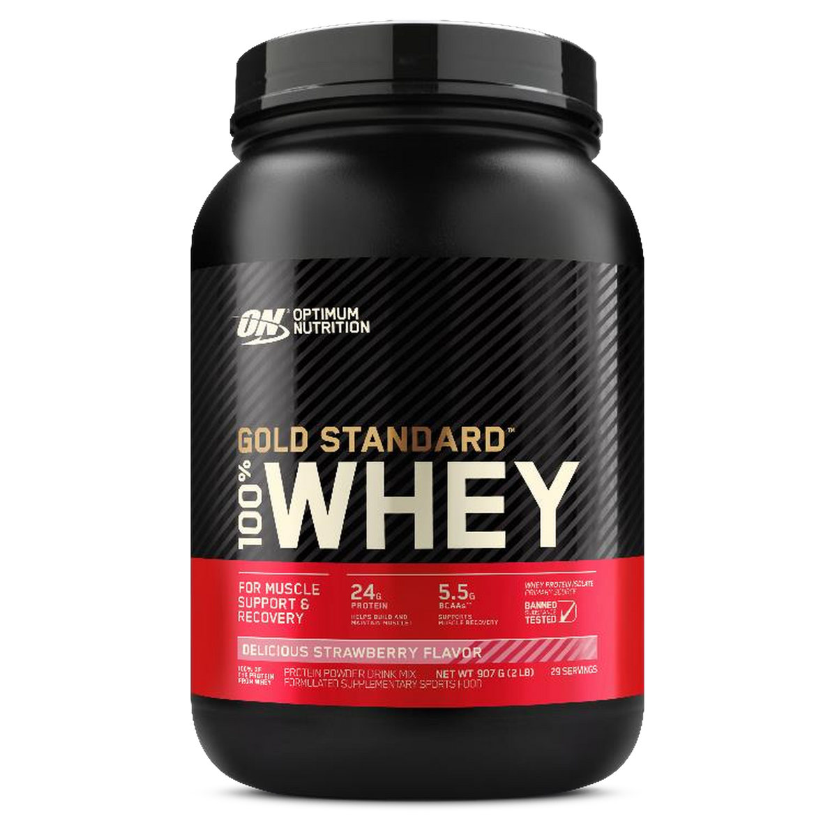 Gold Standard 100% Whey Delicious Strawberry 907 g