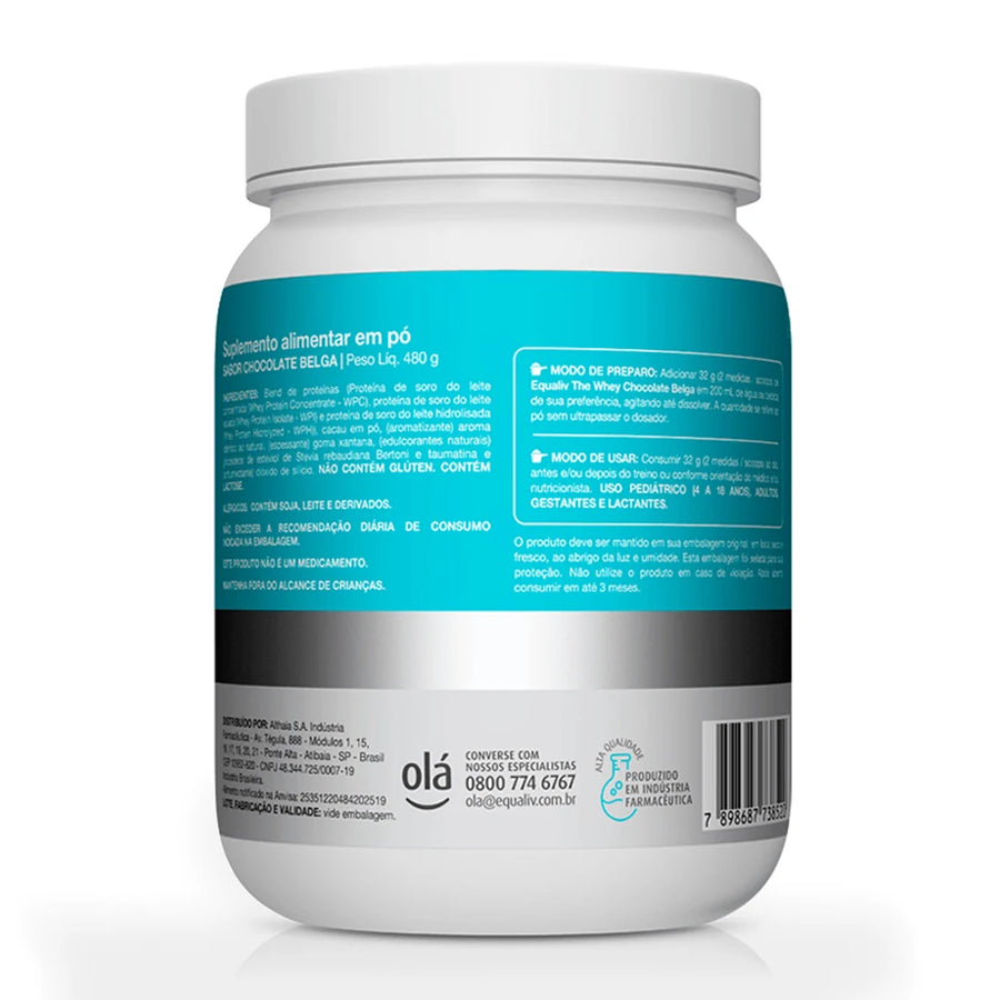 The Whey 480g — Chocolate Belga — detalhe 1