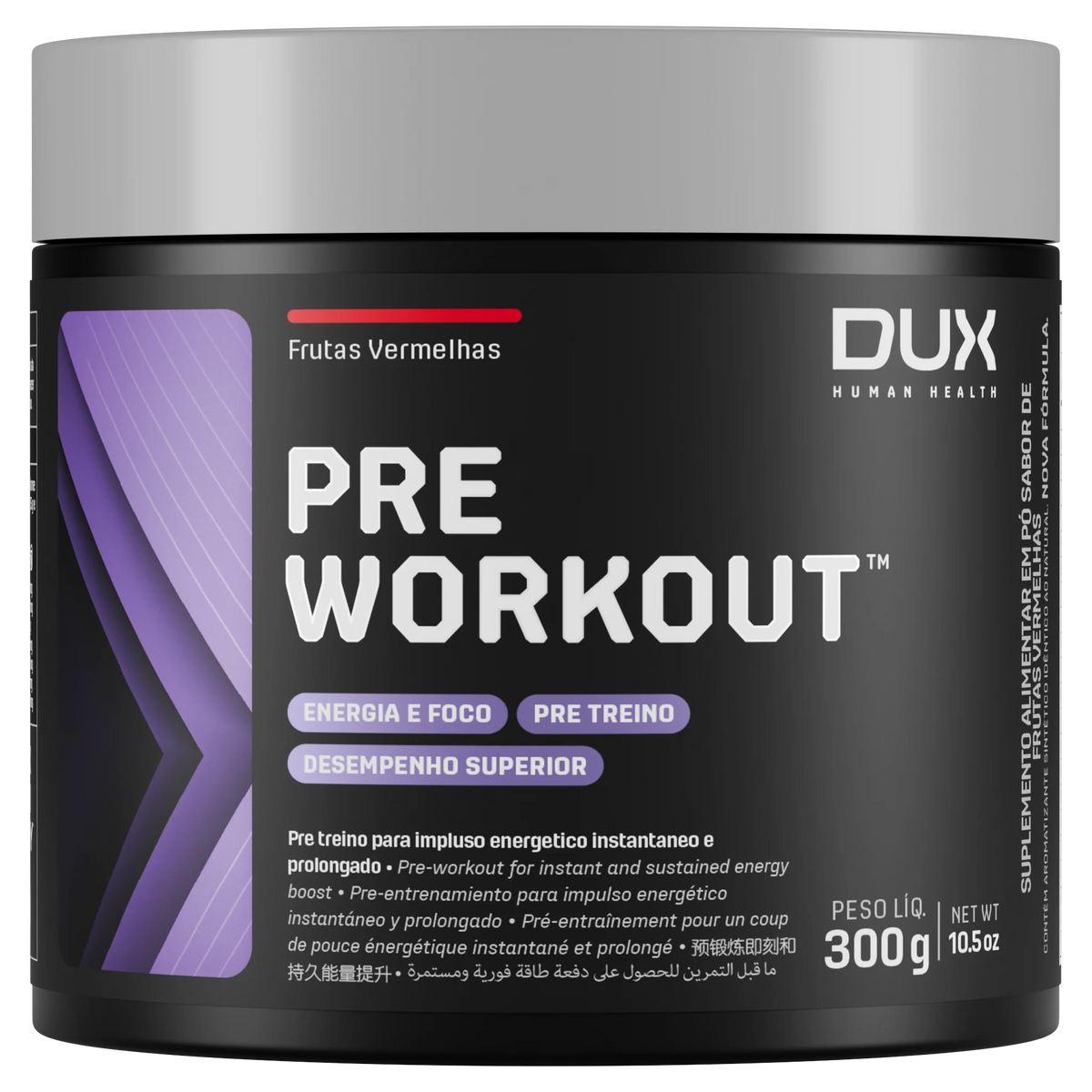 Pre-Workout Original DUX 300g — Frutas Vermelhas