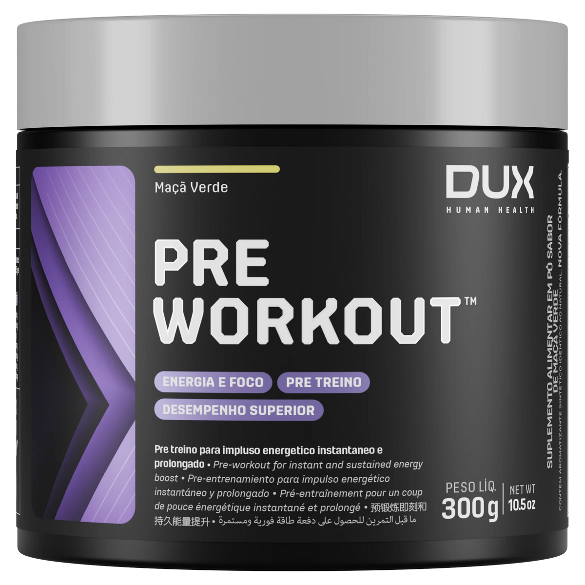 Pre-Workout Original DUX 300g — Maçã Verde
