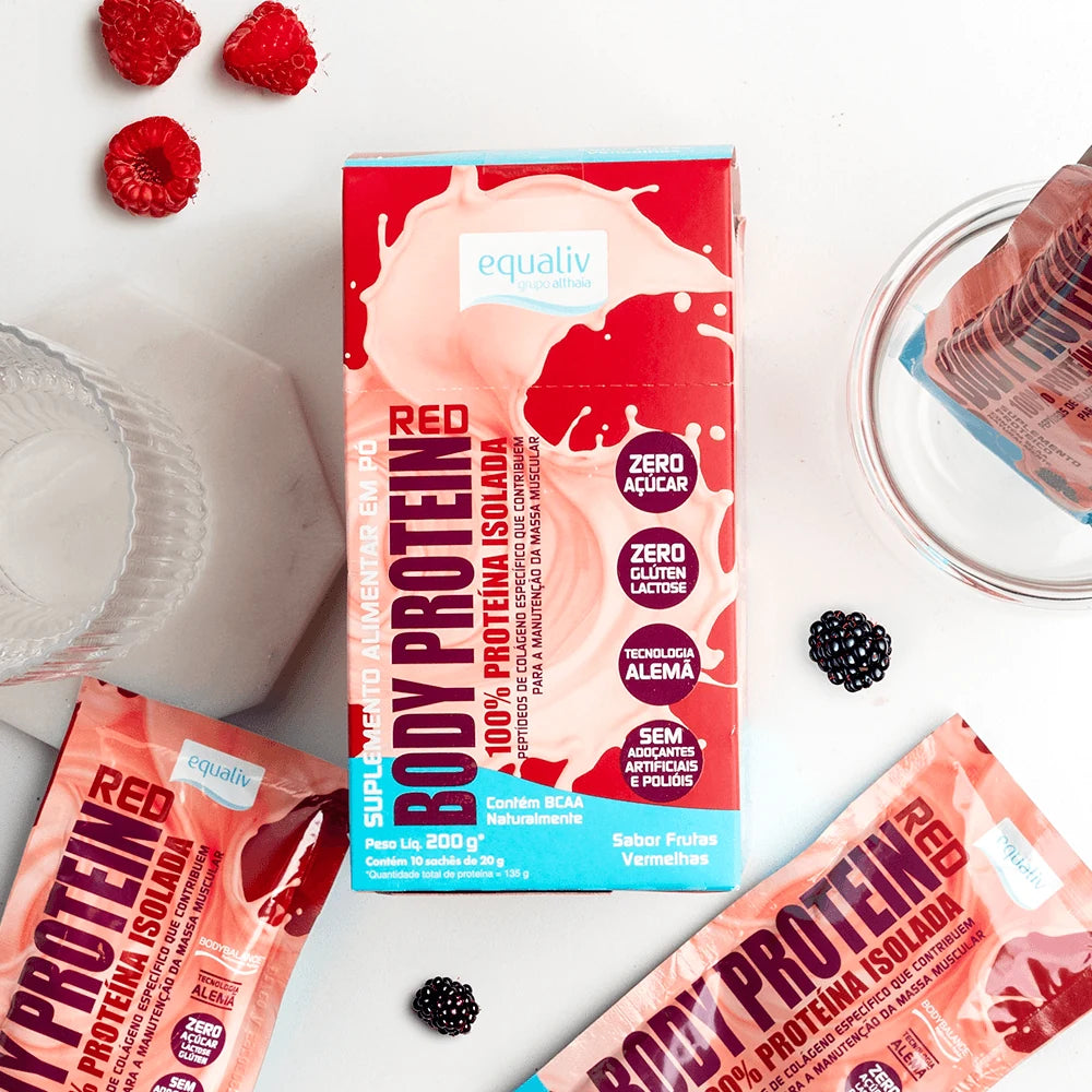 Body Protein 10 Sachês — Frutas Vermelhas — detalhe 1