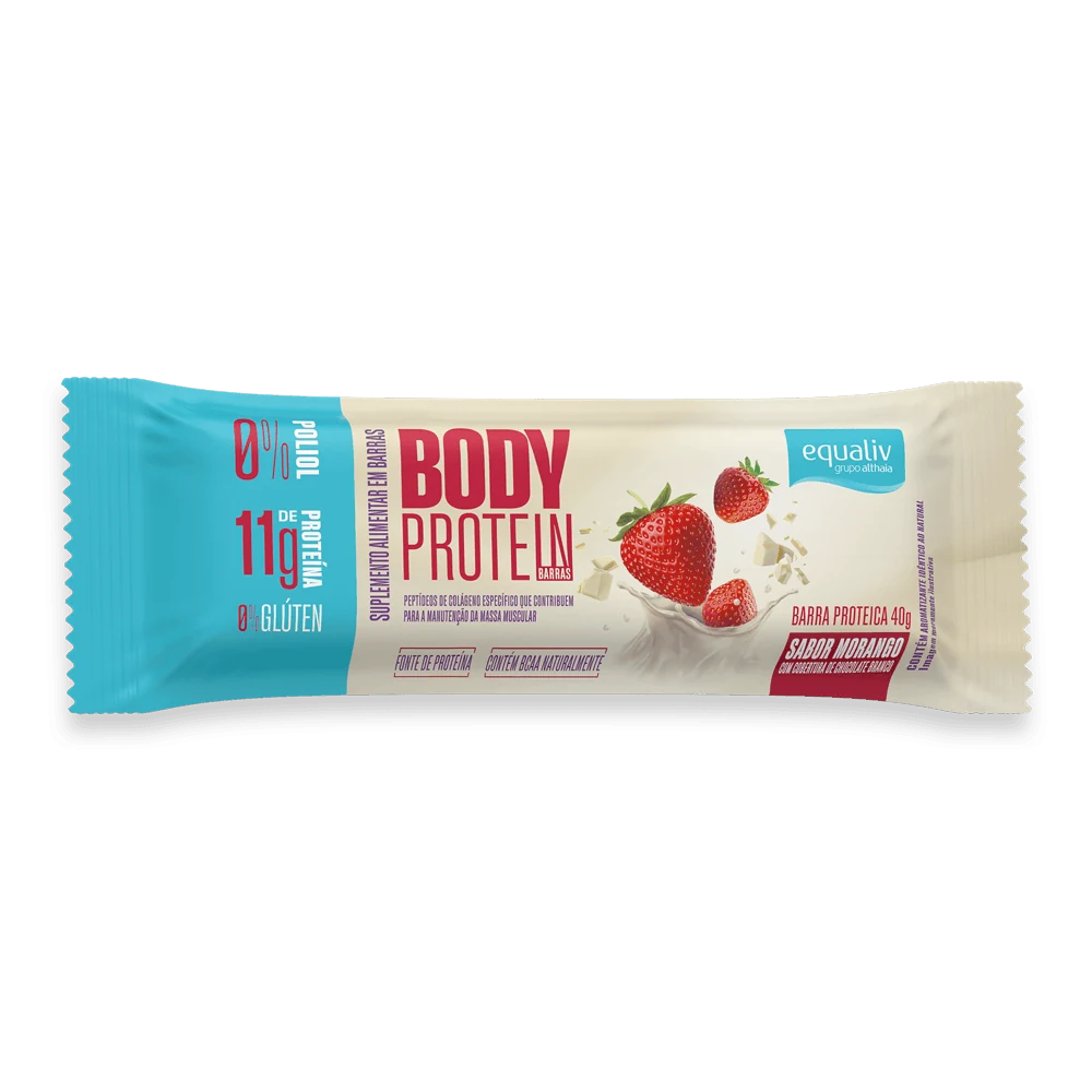 Body Protein Barra — Morango — detalhe 3