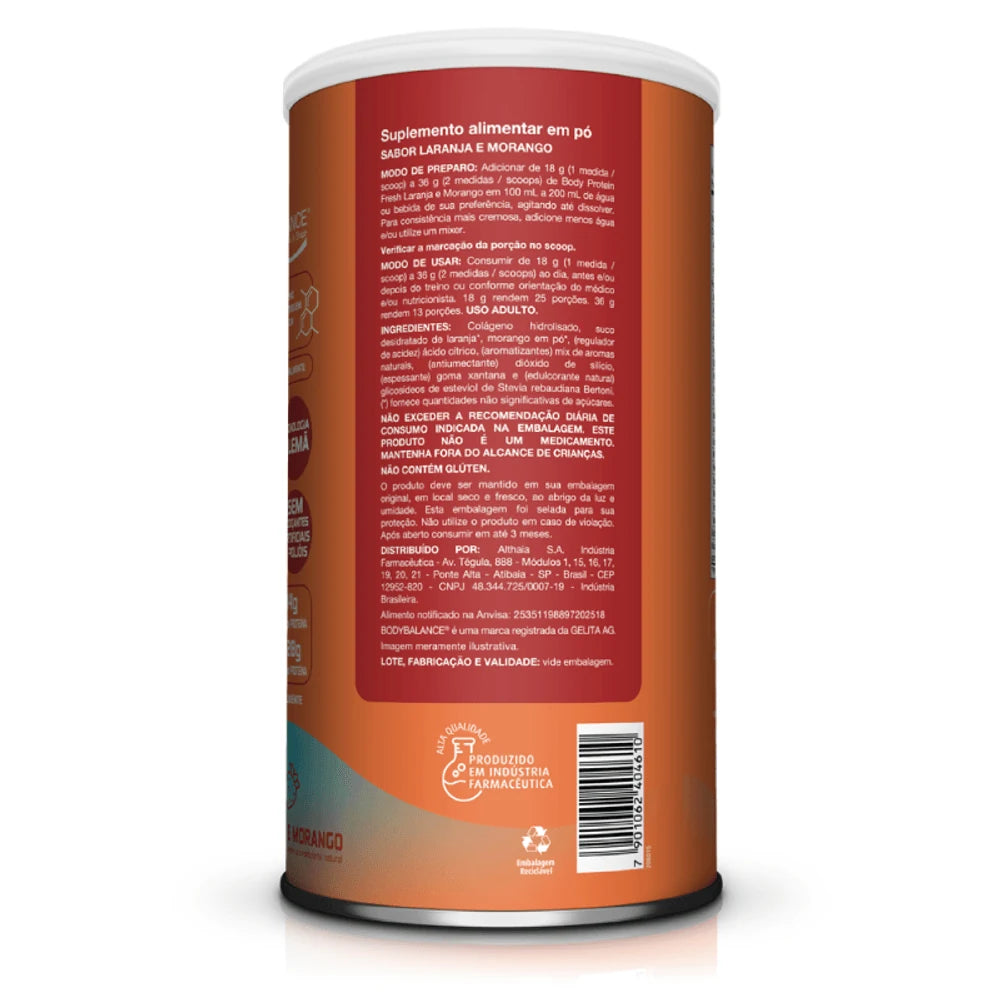 Body Protein Fresh 450g — Laranja e Morango — detalhe 1