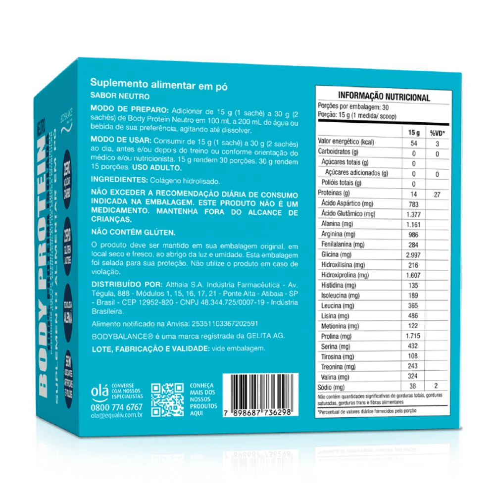 Body Protein Neutro 30 Sachês — detalhe 2