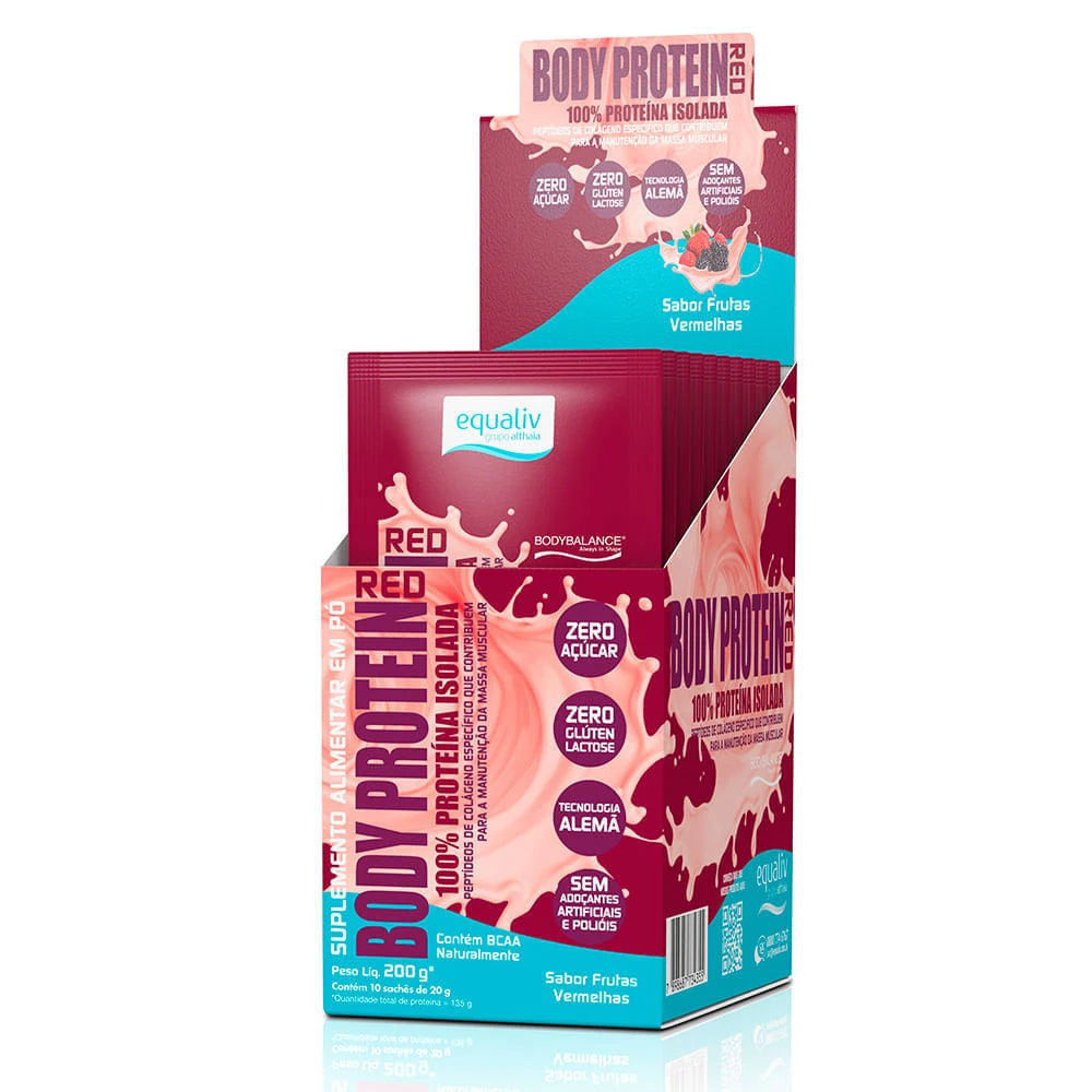 Body Protein 10 Sachês — Frutas Vermelhas — detalhe 2