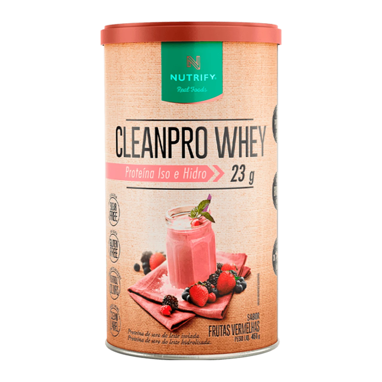 CleanPro Whey Nutrify Frutas Vermelhas