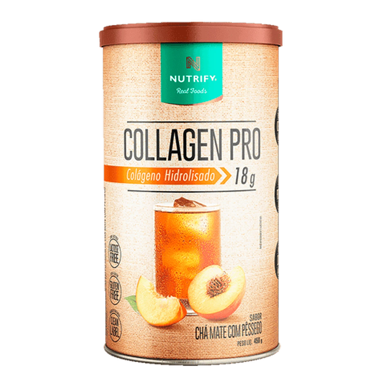 Collagen Pro Body Balance Nutrify Chá Mate com Pêssego