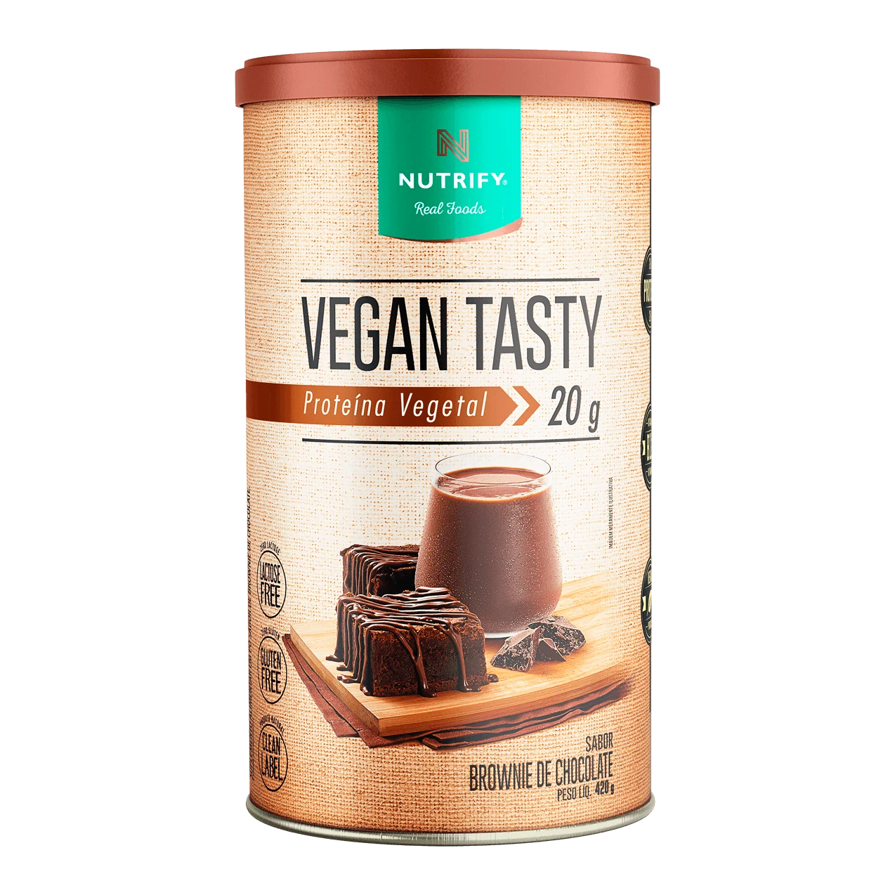 Vegan Tasty Nutrify Brownie de Chocolate