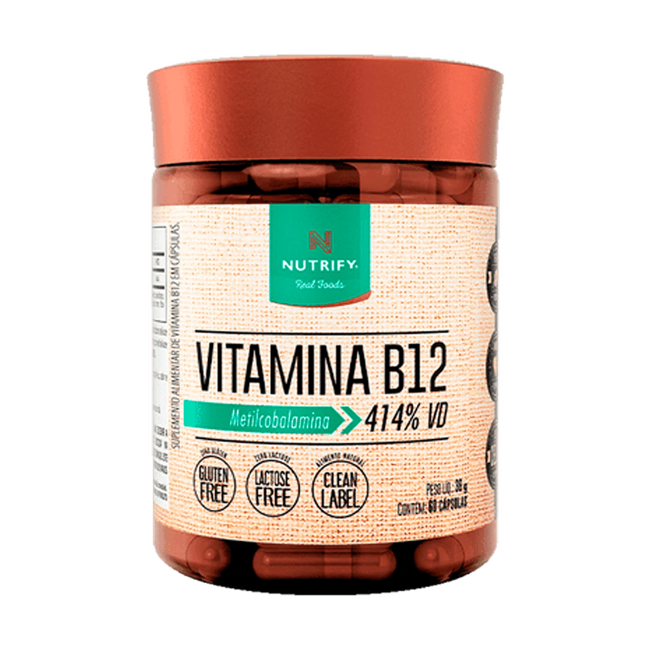 Vitamina B12 Nutrify 60 Cápsulas