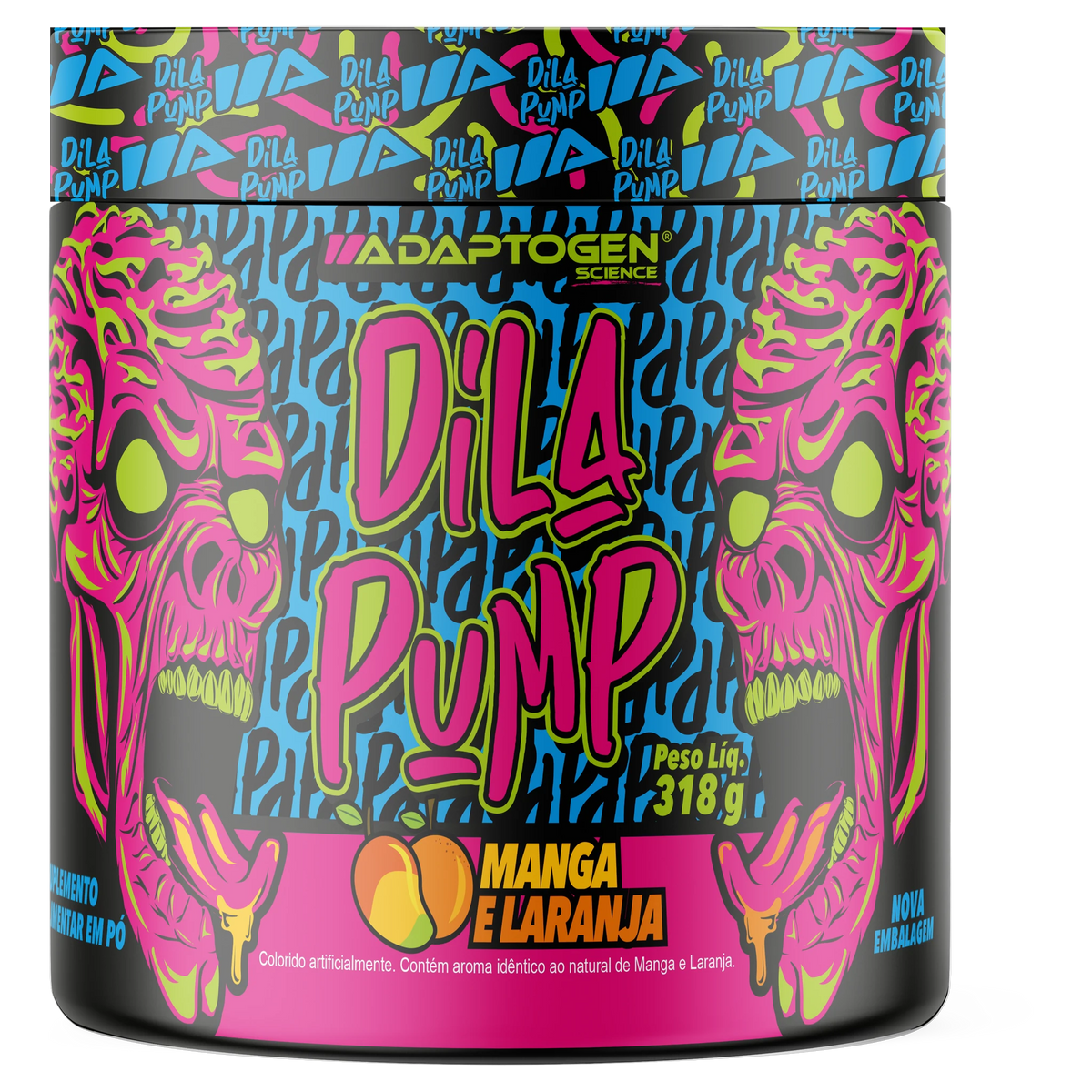 Dila Pump Energy Formula Adaptogen Manga com Laranja