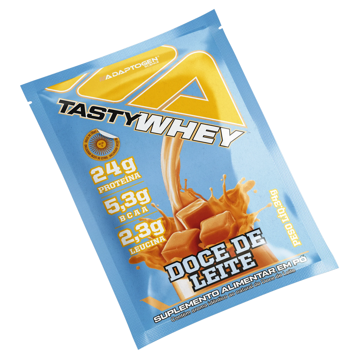 Tasty Whey 3W Gourmet Sachês Adaptogen Doce de Leite