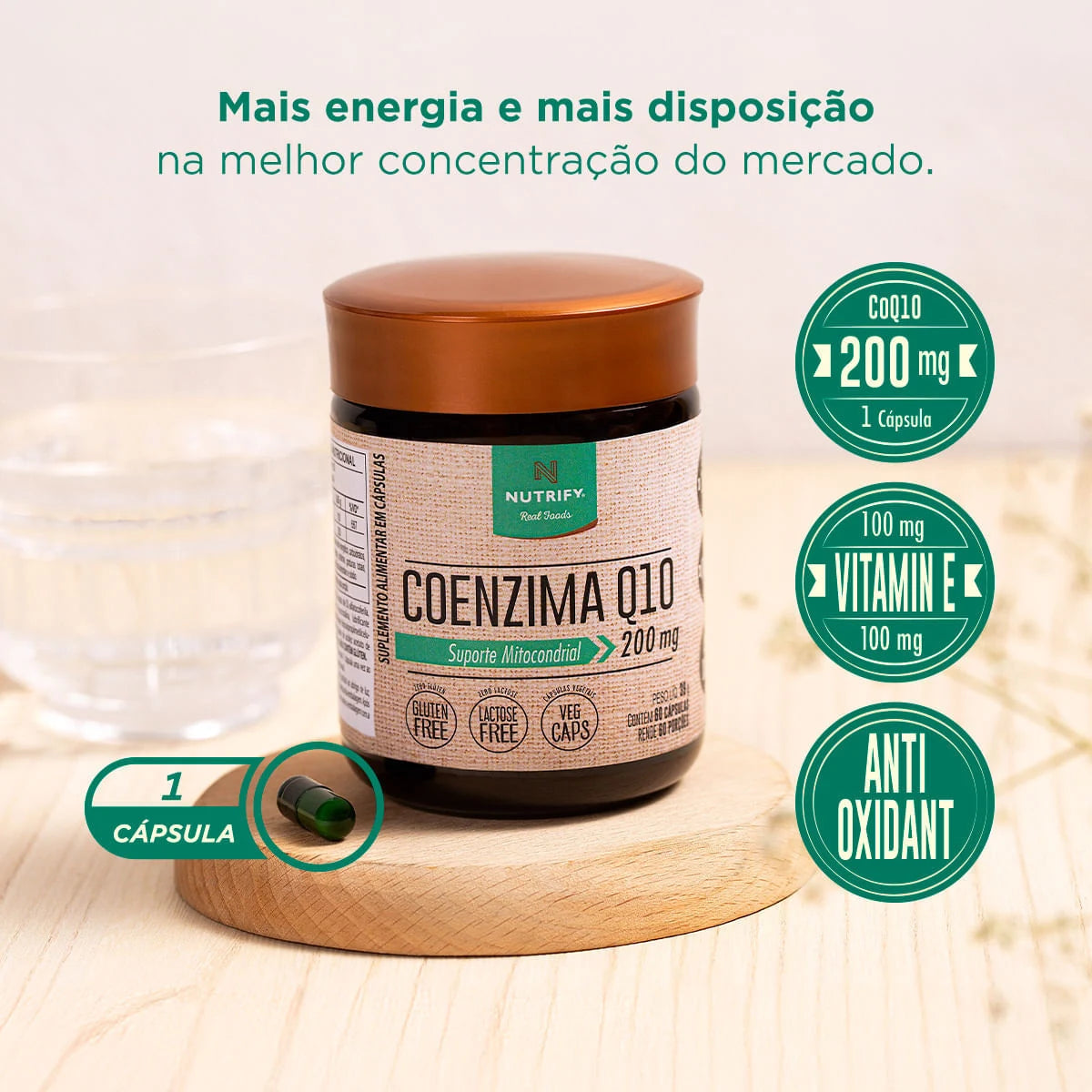 Coenzima Q10 200mg Nutrify