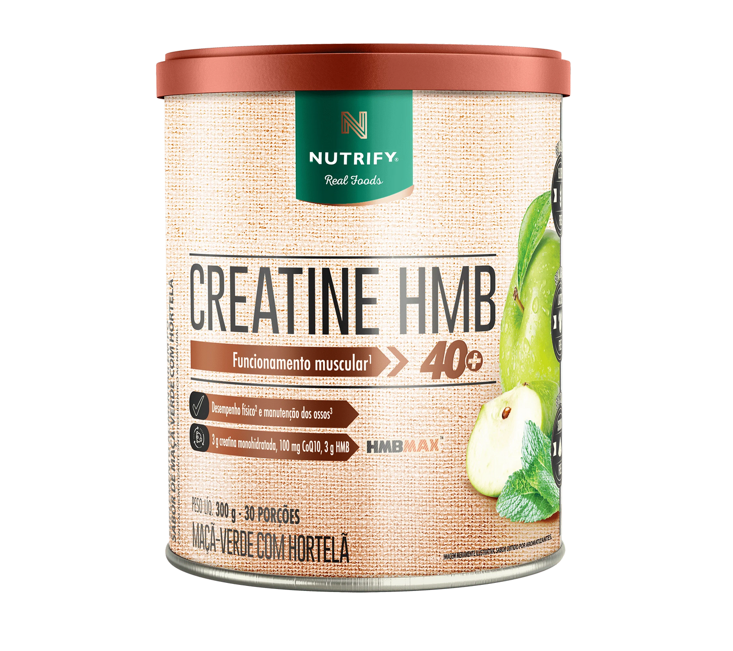 Creatine HMB Nutrify Maçã Verde com Hortelã