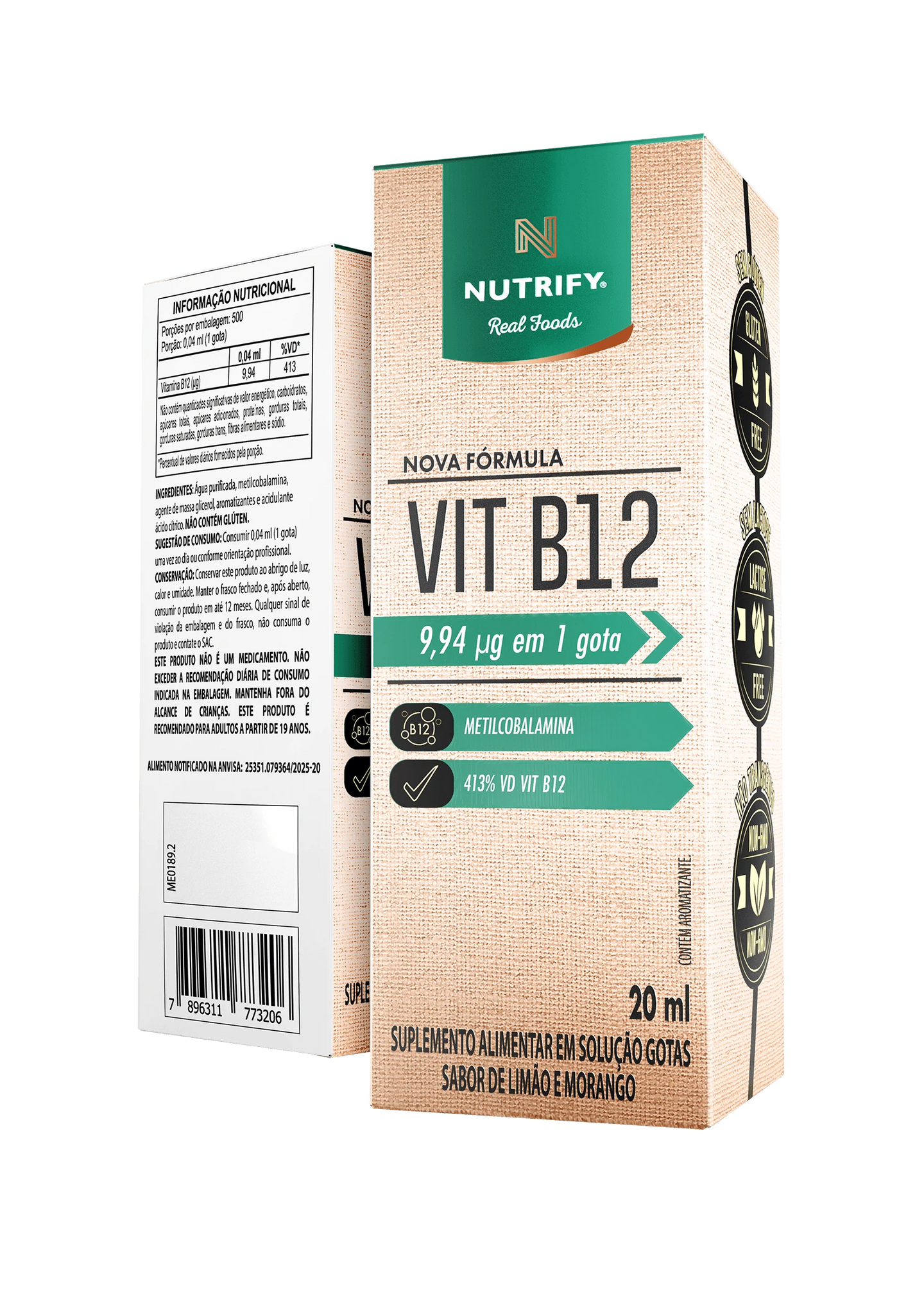 Vitamina B12 Líquida Nutrify