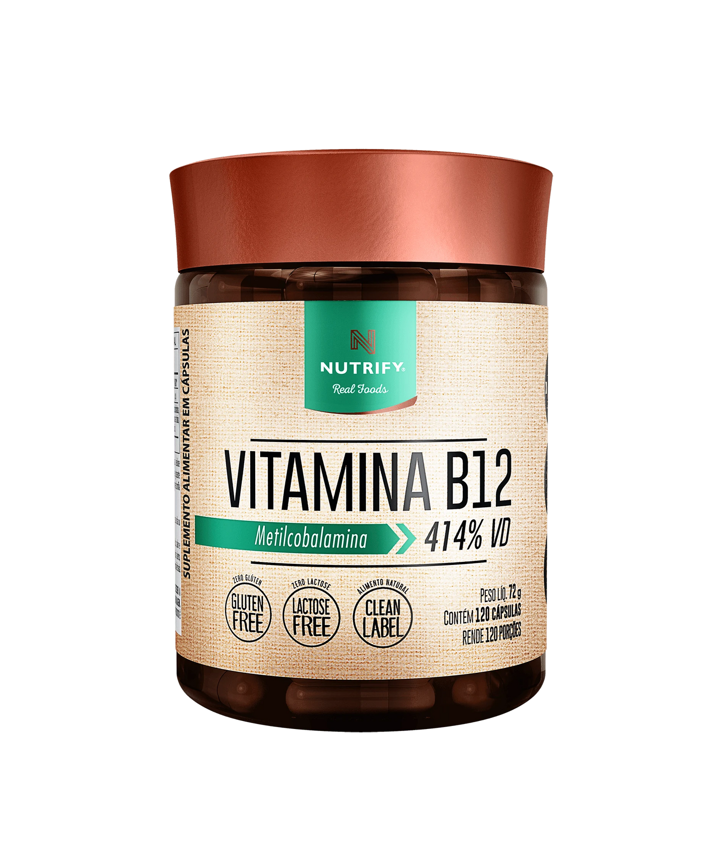 Vitamina B12 Nutrify 120 Cápsulas