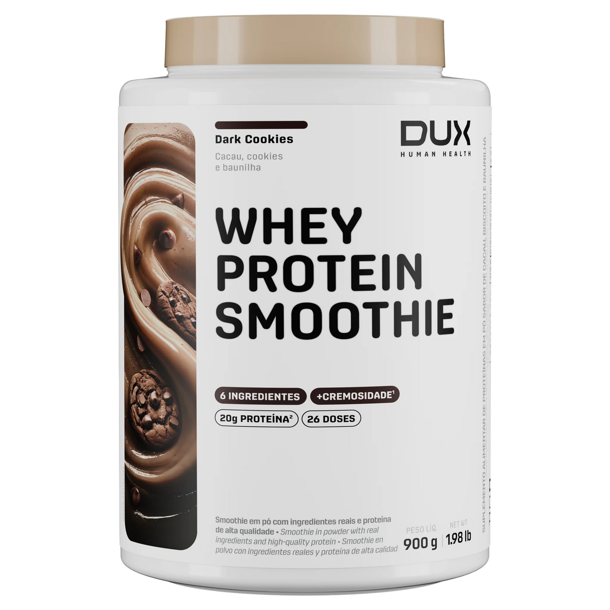 Whey Protein Smoothie DUX — Dark Cookies