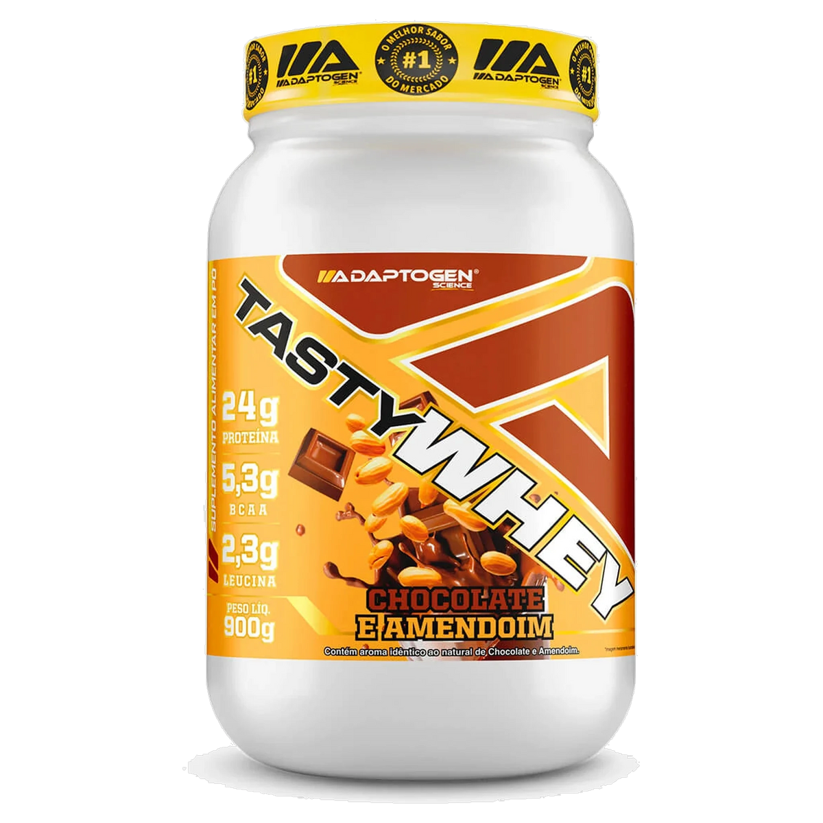 Tasty Whey 3W Gourmet Adaptogen Chocolate e Amendoim