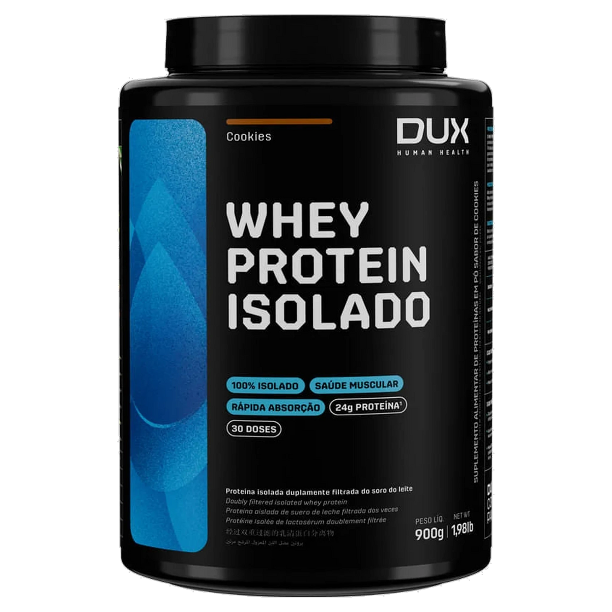 Whey Protein Isolado DUX Chocolate Branco 900g
