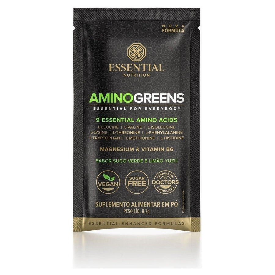 Amino Greens Suco Verde e Limão Box 30 Sachês