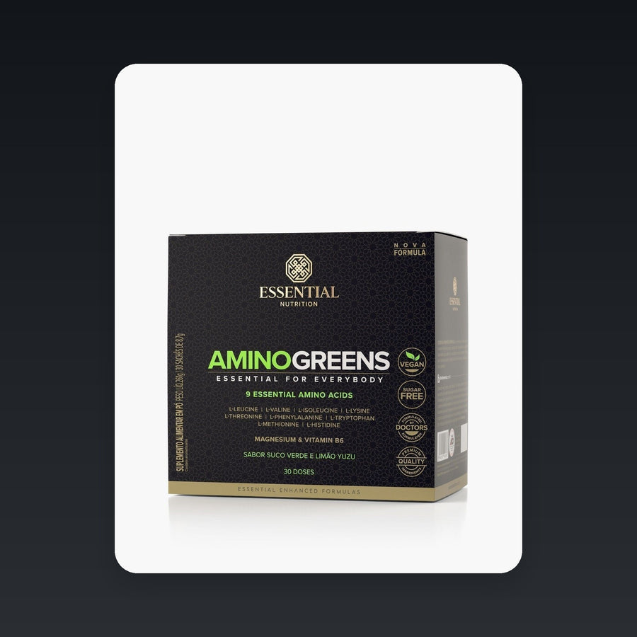 Cena premium amino-greens-suco-verde-e-limao-box-30-saches