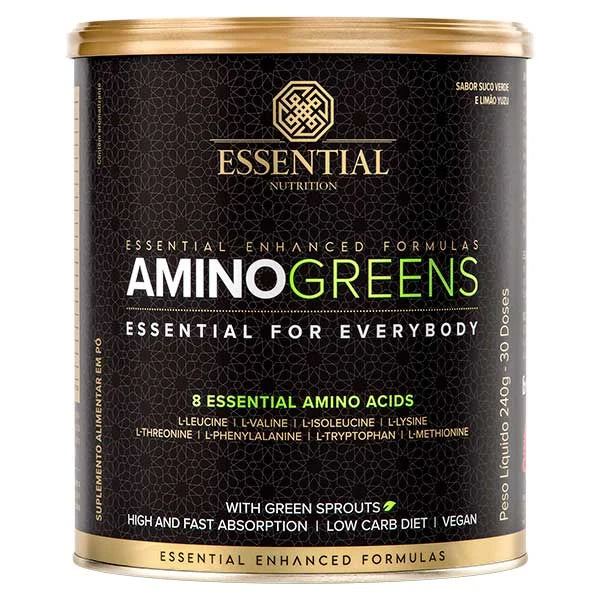 Lata de Amino Greens 240g Essential Nutrition