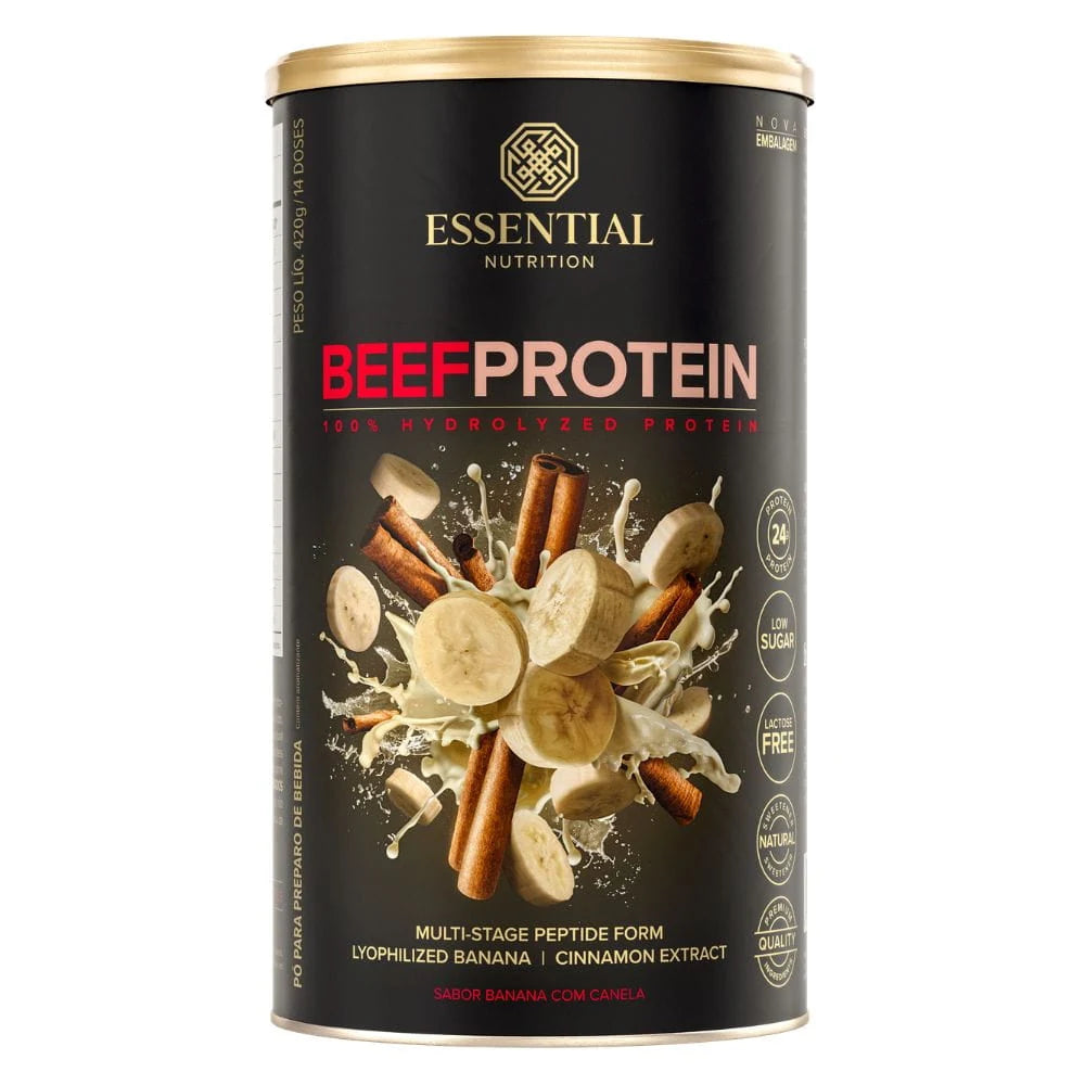 Beef Protein Banana com Canela Essential Nutrition — 420g